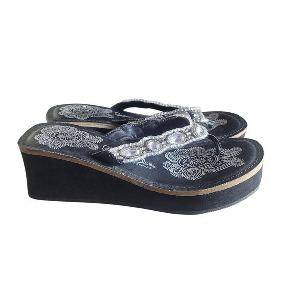 Skechers Somethin Else Beaded Chunky Platform Sandals Womens 9 (approximate) Y2K - Picture 1 of 11